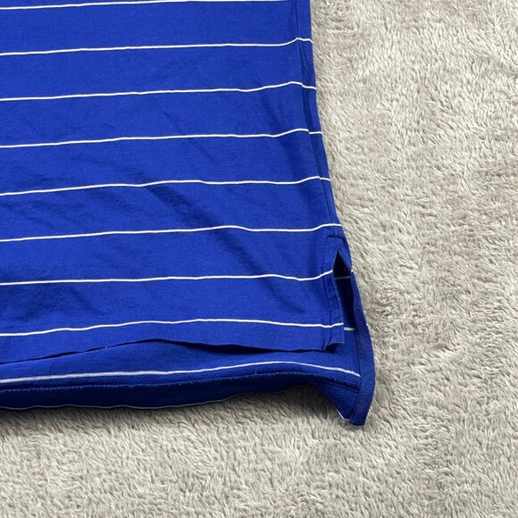 Polo Golf Ralph Lauren Mens Shirt L‎ Blue White Stripe Button Up Outdoorsy Gorp - Picture 2 of 11